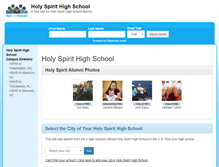 Tablet Screenshot of holyspirithighschool.net